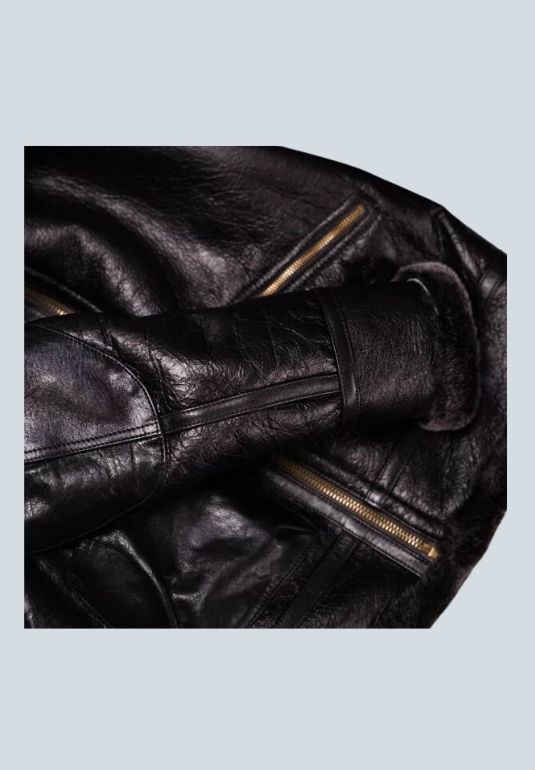 Bogart B3 Aviator Leather Bomber Jacket